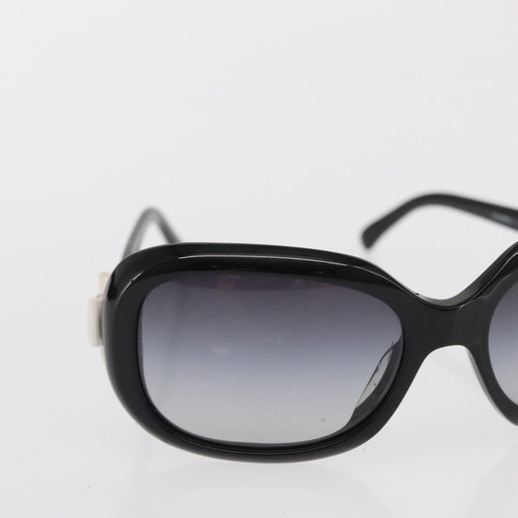CHANEL Sunglasses plastic Black CC Auth ka1827