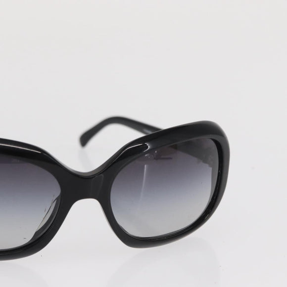 CHANEL Sunglasses plastic Black CC Auth ka1827