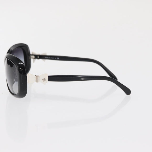CHANEL Sunglasses plastic Black CC Auth ka1827