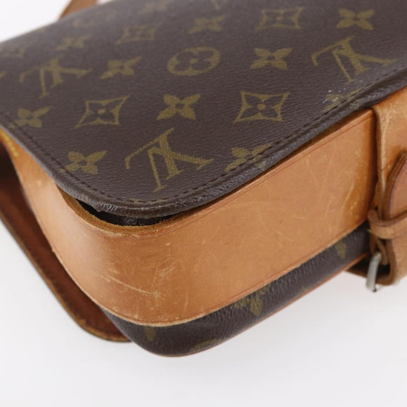 LOUIS VUITTON Monogram Cartouchiere MM Shoulder Bag Vintage M51253 LV Auth ka183