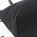 PRADA Tote Bag Nylon Black Silver Auth ka1832-14