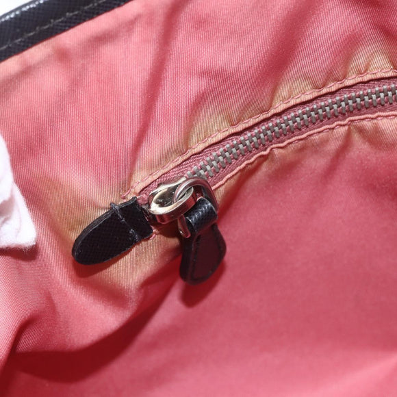PRADA Tote Bag Nylon Black Silver Auth ka1832