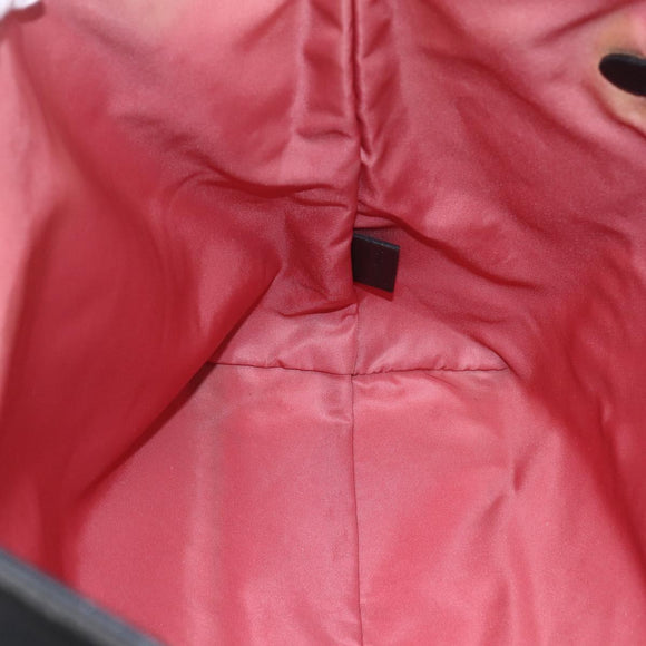 PRADA Tote Bag Nylon Black Silver Auth ka1832