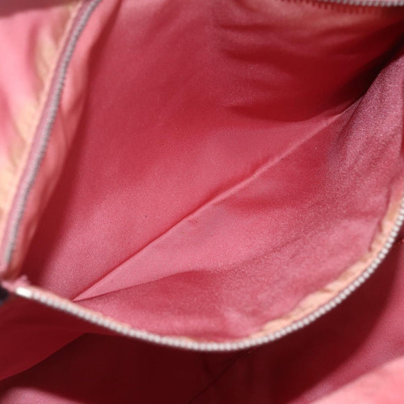 PRADA Tote Bag Nylon Black Silver Auth ka1832