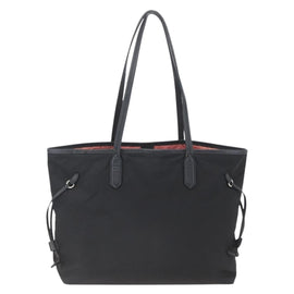 PRADA Tote Bag Nylon Black Silver Auth ka1832 - 0