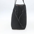 PRADA Tote Bag Nylon Black Silver Auth ka1832-4