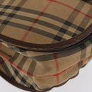 Burberrys Nova Check Shoulder Bag Canvas Beige Gold Auth ka1833-10