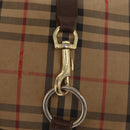 Burberrys Nova Check Shoulder Bag Canvas Beige Gold Auth ka1833-14