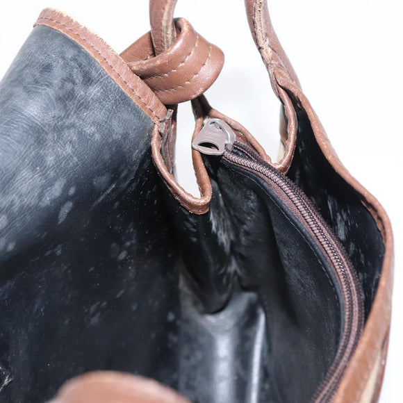 Burberrys Nova Check Shoulder Bag Canvas Beige Gold Auth ka1833