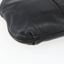 FENDI Shoulder Bag Leather Black Gold Auth ka1834-14