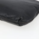 FENDI Shoulder Bag Leather Black Gold Auth ka1834-15