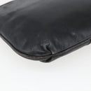 FENDI Shoulder Bag Leather Black Gold Auth ka1834-16