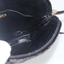 FENDI Shoulder Bag Leather Black Gold Auth ka1834-18