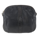 FENDI Shoulder Bag Leather Black Gold Auth ka1834-13