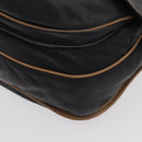 LOEWE Anagram Shoulder Bag Leather Black Auth ka1835-15