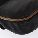 LOEWE Anagram Shoulder Bag Leather Black Auth ka1835-16