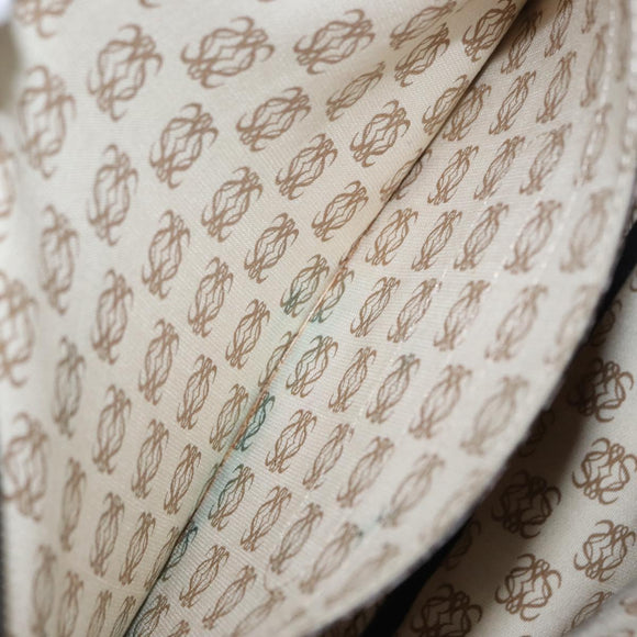 LOEWE Anagram Shoulder Bag Leather Black Auth ka1835