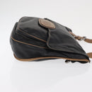 LOEWE Anagram Shoulder Bag Leather Black Auth ka1835-3