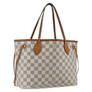 LOUIS VUITTON Damier Azur Neverfull PM Tote Bag N41362 LV Auth ka1836-1