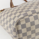 LOUIS VUITTON Damier Azur Neverfull PM Tote Bag N41362 LV Auth ka1836-16
