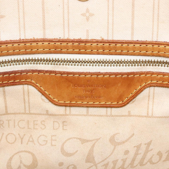 LOUIS VUITTON Damier Azur Neverfull PM Tote Bag N41362 LV Auth ka1836