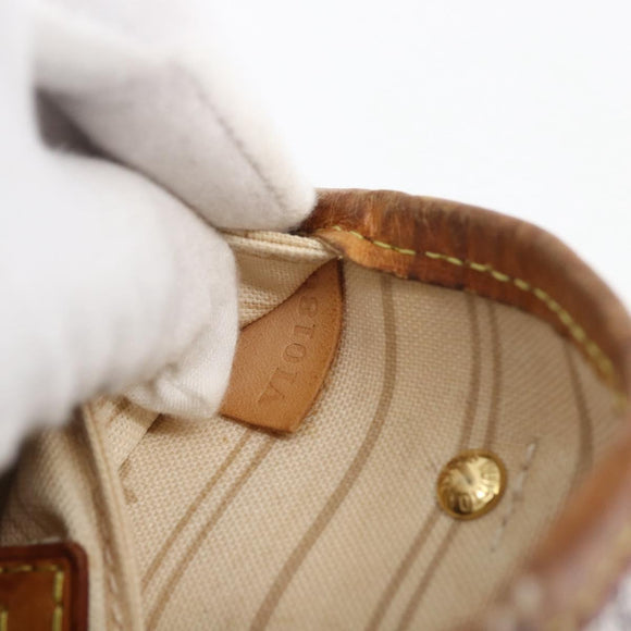 LOUIS VUITTON Damier Azur Neverfull PM Tote Bag N41362 LV Auth ka1836