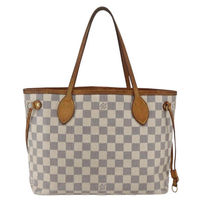 LOUIS VUITTON Damier Azur Neverfull PM Tote Bag N41362 LV Auth ka1836 - 0