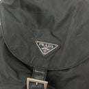 PRADA Backpack Nylon Khaki Silver Auth ka1839-17