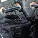 PRADA Backpack Nylon Khaki Silver Auth ka1839-23