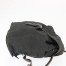 PRADA Backpack Nylon Khaki Silver Auth ka1839-4