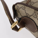 GUCCI GG Supreme Web Sherry Line Bag PVC Beige Gold 001 123 6177 4023 Auth ka184-9