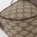 GUCCI GG Supreme Web Sherry Line Bag PVC Beige Gold 001 123 6177 4023 Auth ka184-15