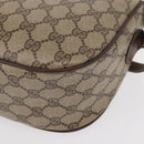 GUCCI GG Supreme Web Sherry Line Bag PVC Beige Gold 001 123 6177 4023 Auth ka184-18