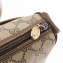 GUCCI GG Supreme Web Sherry Line Bag PVC Beige Gold 001 123 6177 4023 Auth ka184-19