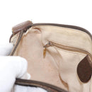 GUCCI GG Supreme Web Sherry Line Bag PVC Beige Gold 001 123 6177 4023 Auth ka184-24