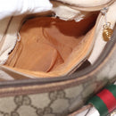 GUCCI GG Supreme Web Sherry Line Bag PVC Beige Gold 001 123 6177 4023 Auth ka184-25