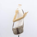 GUCCI GG Supreme Web Sherry Line Bag PVC Beige Gold 001 123 6177 4023 Auth ka184-26