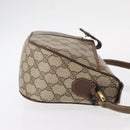 GUCCI GG Supreme Web Sherry Line Bag PVC Beige Gold 001 123 6177 4023 Auth ka184-3
