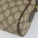 GUCCI GG Supreme Web Sherry Line Bag PVC Beige Gold 24 02 005 Auth ka1843-9