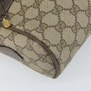 GUCCI GG Supreme Web Sherry Line Bag PVC Beige Gold 24 02 005 Auth ka1843-14