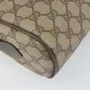 GUCCI GG Supreme Web Sherry Line Bag PVC Beige Gold 24 02 005 Auth ka1843-16