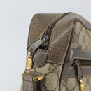 GUCCI GG Supreme Web Sherry Line Bag PVC Beige Gold 24 02 005 Auth ka1843-10