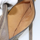 GUCCI GG Supreme Web Sherry Line Bag PVC Beige Gold 24 02 005 Auth ka1843-24