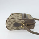 GUCCI GG Supreme Web Sherry Line Bag PVC Beige Gold 24 02 005 Auth ka1843-3