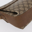 GUCCI GG Supreme Web Sherry Line Bag PVC Beige Gold 904 02 084 Auth ka1844-12