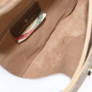 GUCCI GG Supreme Web Sherry Line Bag PVC Beige Gold 904 02 084 Auth ka1844-17