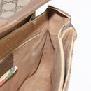 GUCCI GG Supreme Web Sherry Line Bag PVC Beige Gold 904 02 084 Auth ka1844-18