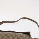 GUCCI GG Supreme Web Sherry Line Bag PVC Beige Gold 904 02 084 Auth ka1844-8