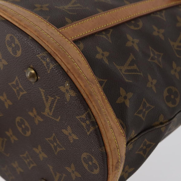 LOUIS VUITTON Monogram Bucket GM Shoulder Bag M42236 LV Auth ka1845