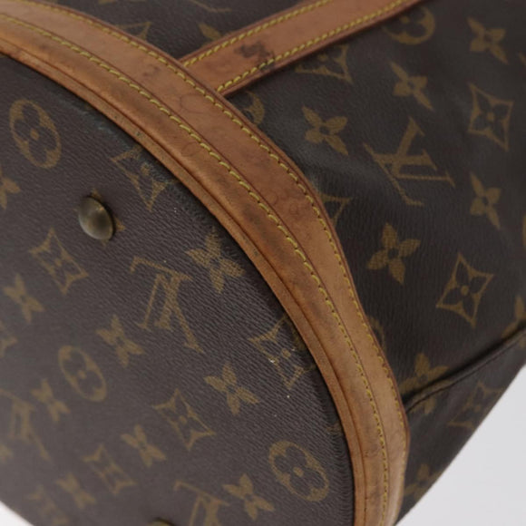 LOUIS VUITTON Monogram Bucket GM Shoulder Bag M42236 LV Auth ka1845